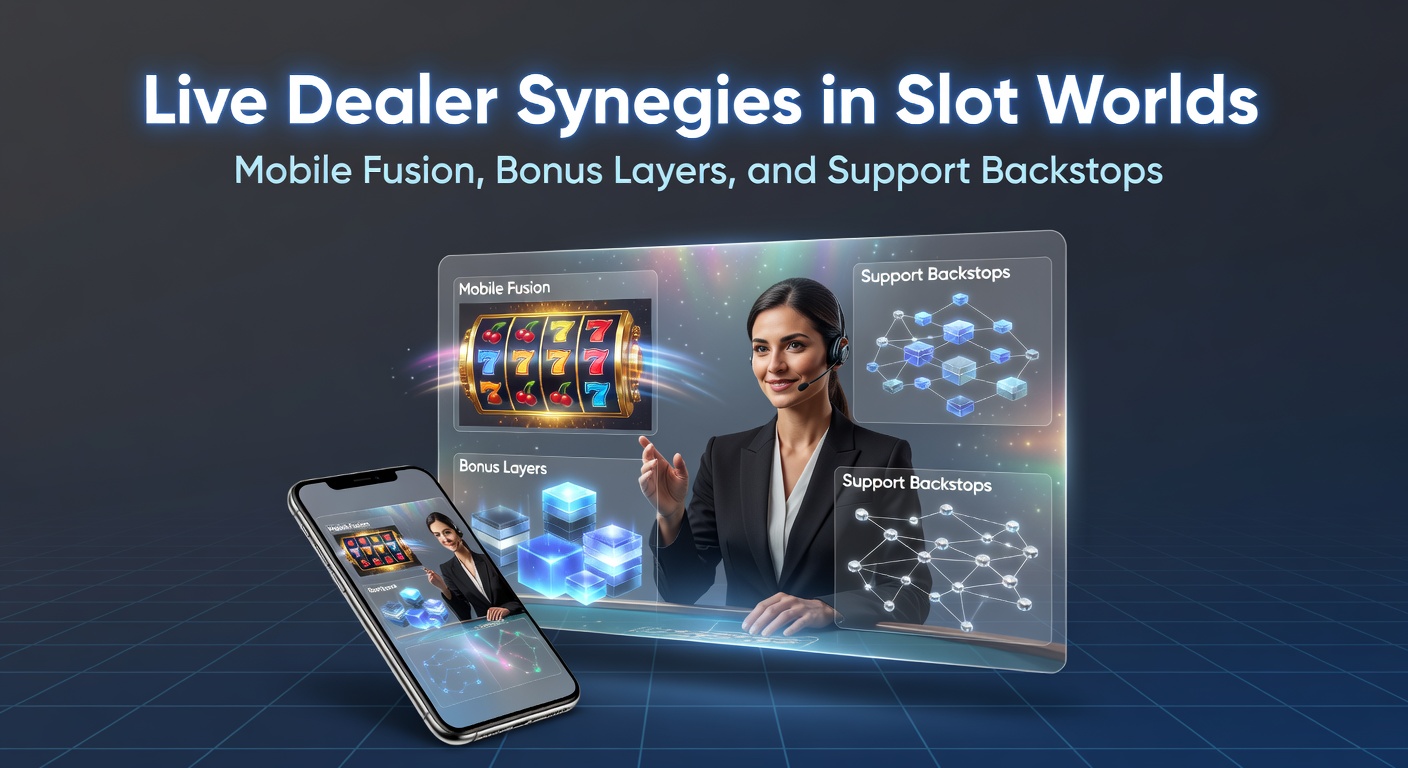 Dynamic mobile screen showing live dealer interacting with slot reels in a fused gaming environment