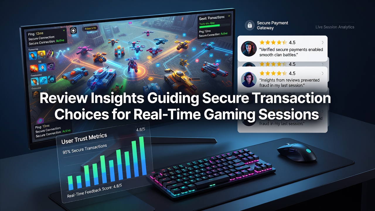 Secure transaction interfaces displayed on gaming devices during live sessions