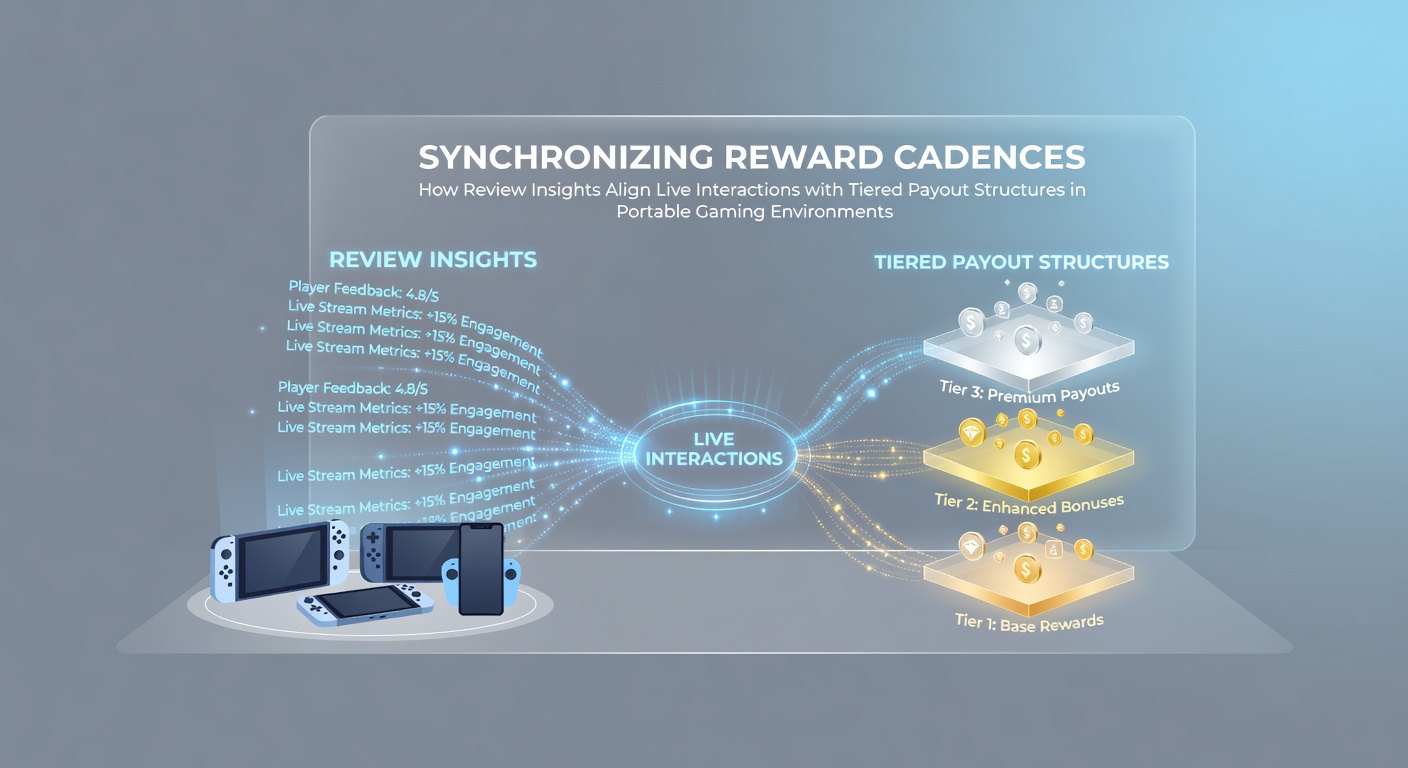 Mobile gaming interface showing tiered reward indicators and live interaction elements synchronized across portable devices
