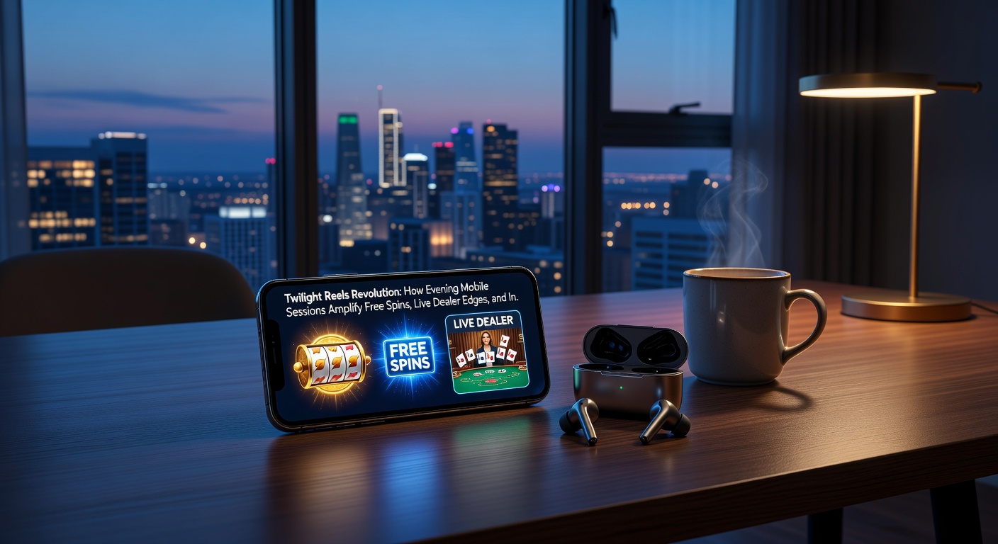 Live dealer table on a mobile screen during evening hours, with chat active and free spin side bets highlighted amid casino ambiance