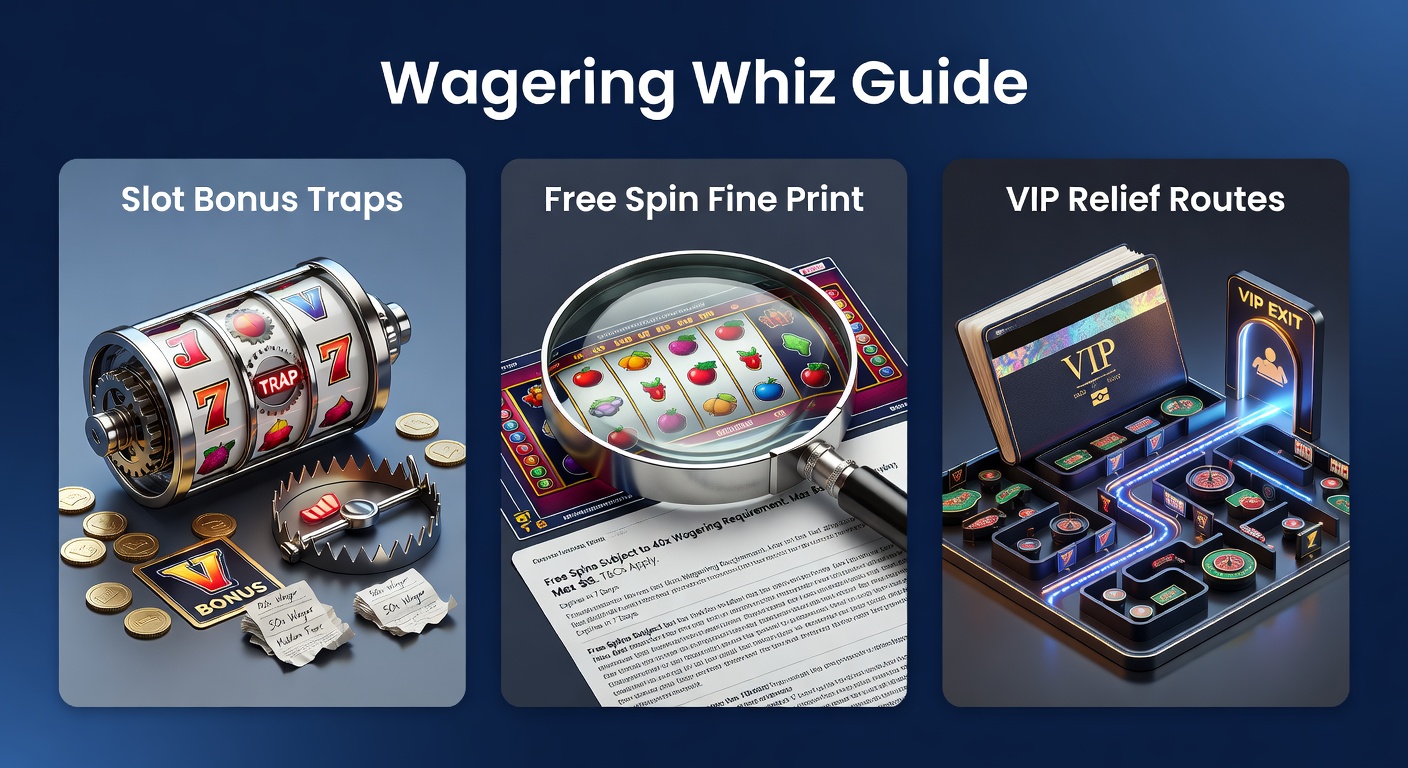 Illustration of slot machine reels entangled in bonus terms and wagering chains, highlighting common traps for players